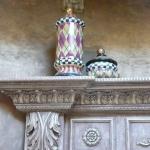 FAUX STONE MANTLE